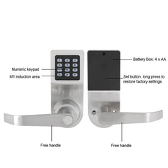 4-in-1 Electronic Door Lock Unlocked by Password RF Card Remote Control Key Home Security Entry